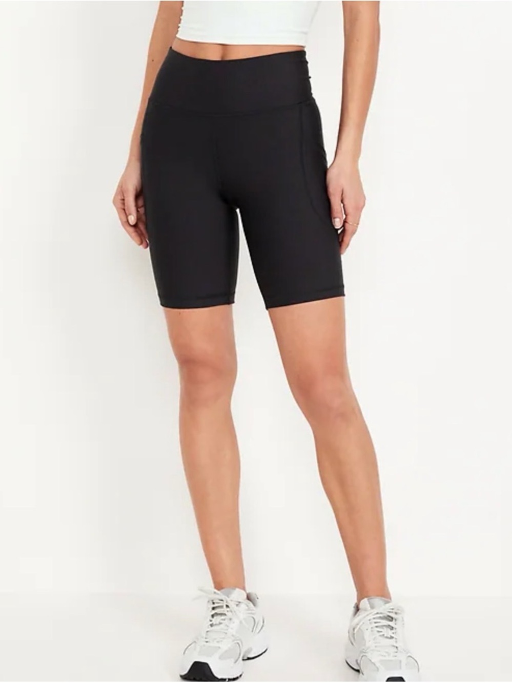 High-Waisted PowerSoft Biker Shorts -- 8-inch inseam